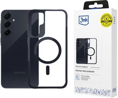 Image de 3mk Housse Satin Armor MagCase Cover pour Samsung Galaxy A55 5G transparent Backcover compatible avec MagSafe