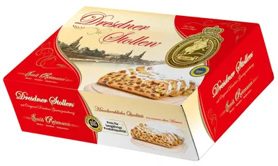 Obrázek produktu pro Drážďanský závin s máslovými sultánkami, marcipánem a moučkovým cukrem 500g