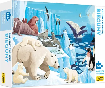 Produktbild von Bieguny. Puzzle 220 elementów + książka