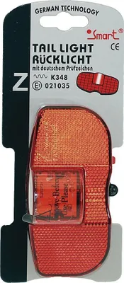 Produktbild von Batterie LED Rücklicht STVZO Gepäckträgermontage incl. Batterien 80 mm