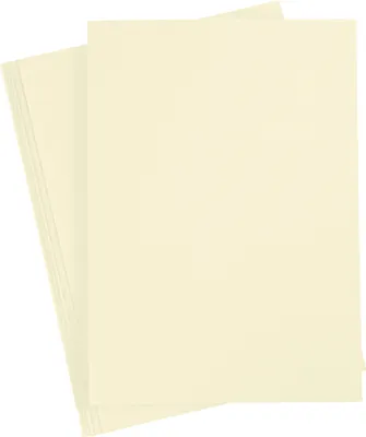 Produktbild von Creativ Firmenkarton, A4, Blatt 210x297 mm, 210 g, pastellgelb, 10 Blatt 1 Karton