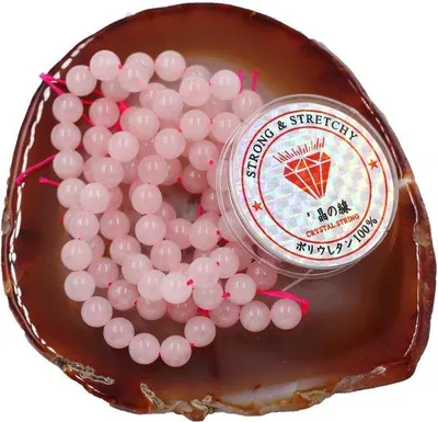 Obrázok produktu pre Malé ružové kremeňové korálky 4 mm na výrobu šperkov