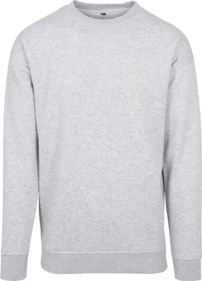 Produktbild von Build Your Brand BY075 | Herren Sweat Crewneck - Farbe: Heather Grey - Größe: XL