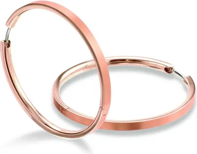 Produktbild von Boccia Damen Creolen 0508-10 Titan roségoldplattiert