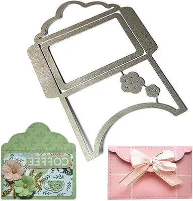 Produktbild von Miniaturpapierkunstvorm - 10 x 13.2 cm - Silber - Kartenhersteller