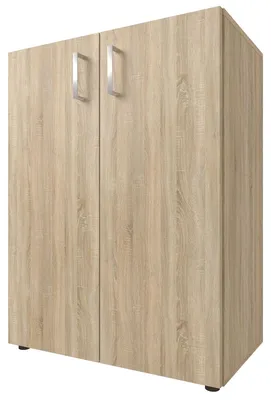 Produktbild von Schrank Beistellschrank Kommode Aktenschrank Büroschrank Standschrank "Trio 2" Sonoma/Eiche
