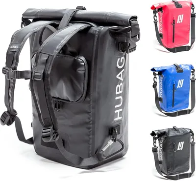 Produktbild von Wasserdichte 4-in-1 Fahrradtasche - Platz für bis zu 25L, Reflektierend und IPX6-