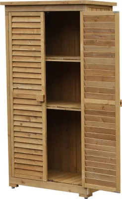 Produktbild von Outsunny Holzgartenschrank Pultdach Gartenhaus Geräteschuppen Geräteschuppen Werkzeugschrank 845-247