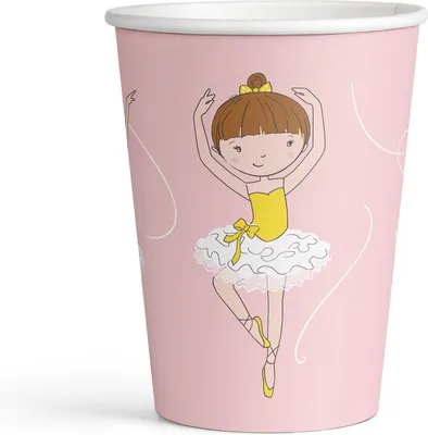 Obrázek produktu pro 8 kelímků Malá balerína 250 ml