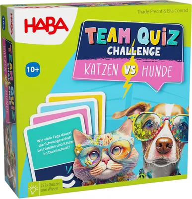 Produktbild von HABA Team Quiz Challenge – Katzen vs. Hunde