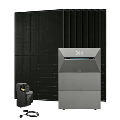 Produktbild von Powerness® Balkonkraftwerk mit Speicher,Anker SOLIX Solarbank 3 E2700 Pro Speicher mit 2x BP2700 Erweiterungsakku,8x 500W Module & Smart Meter 0% VAT