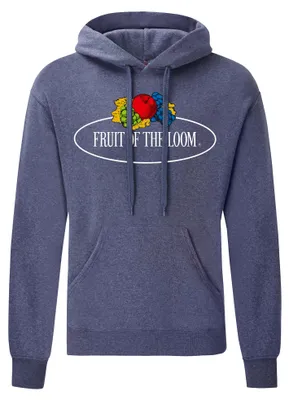Produktbild von Fruit of the Loom Kapuzenpullover mit Vintage-Logo Farbe: vintage navy meliert - Vintage-Logo groß Größe: L