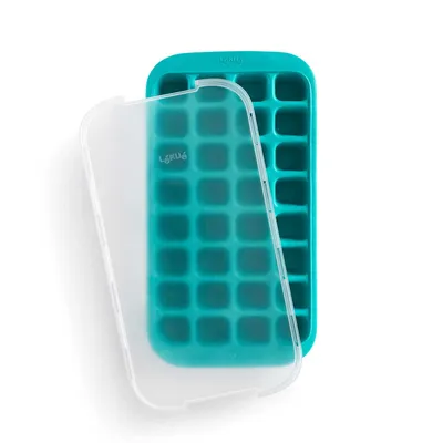 Produktbild von Eiswürfelform mit Tablett - türkis / Lekue