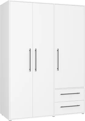 Produktbild von Furniture24 Drehtürenschrank Jupiter Mkss833-120 Kleiderschrank 144.4 X 200.1 X 58.8 Cm Weiß