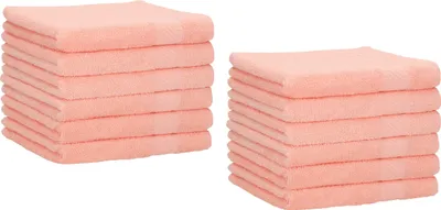 Produktbild von Betz 12 Stück Gästetücher 30x50 cm PALERMO 100% Baumwolle Farbe: apricot