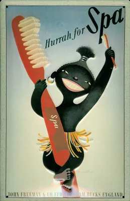 Produktbild von Blechschild Hurrah for Spa Zahnpasta Zahnbürste Schild retro Werbeschild Nostalgieschild