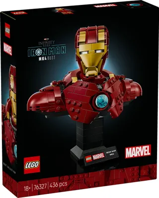 Zdjęcie produktu dla LEGO Popiersie Iron Mana MK4, Zestaw do budowania, 18 lat(a), Plastik, 436 szt., 550 g