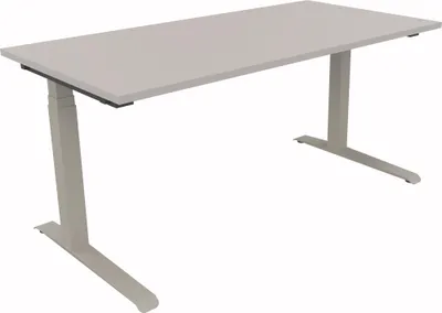 Produktbild von Sitz-/Stehtisch Kufe Doppels. Quad. B1600xT800xH645-1275 si/Lichtgrau