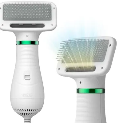 Obrázek produktu pro 2-in-1 fén na domácí mazlíčky s kartáčem