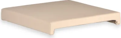 Produktbild von Klemmkissen Sitzkissen mit 2 Leisten 40cm Klemmtiefe Kunst-Leder braun schwarz oder beige, Farbe:braun