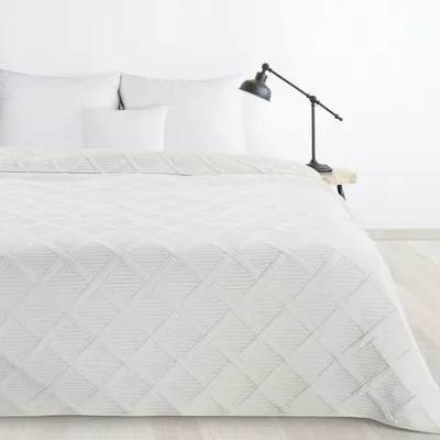 Produktbild von Design91 Tagesdecke Allzweckdecke Steppdecke Überwurf Bettdecke Bettüberwurf ALARA5 creme 200x220 cm K