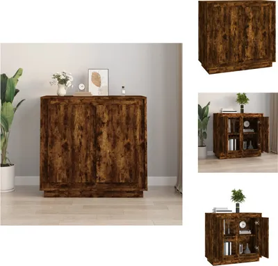 Obrázok produktu pre vidaXL Príborník údený dub 80x34x75 cm materiál na báze dreva - Príborníky