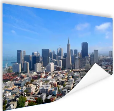Produktbild von MuchoWow® Poster San Francisco - Skyline - Stadt 120x80 cm - Bilder