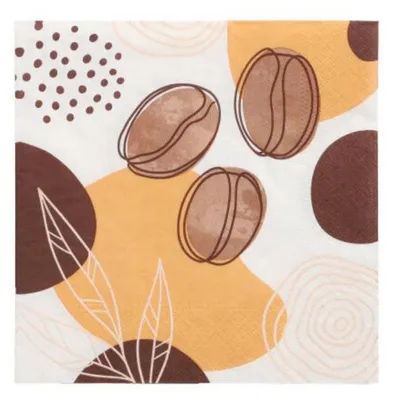 Image de Papstar serviettes de table Coffee Beans