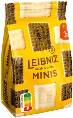 Produktbild von Leibniz Minis Black n White Butterkekse mit weißer Schokolde 125g