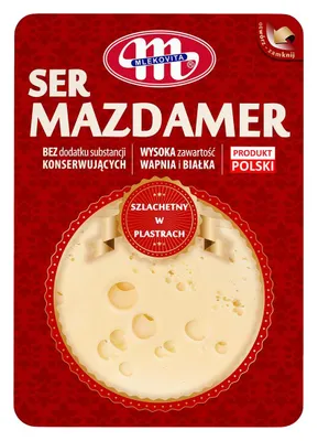 Zdjęcie produktu dla Mlekovita Ser Mazdamer plastry 300g