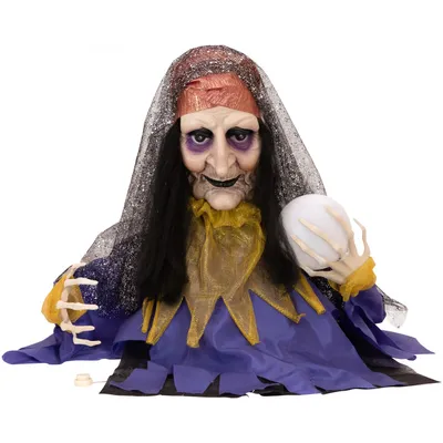 Obrázok produktu pre EUROPALMS Halloweenská figúrka veštca, animovaná 50 cm
