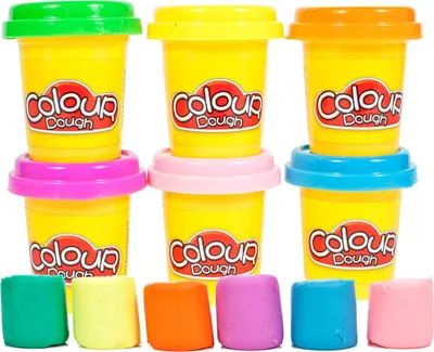Obrázok produktu pre Malplay Detské cesto "Colour" 6 plechoviek X 50G 6 farieb 300G