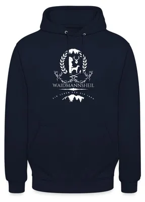 Produktbild von Spreadshirt Waidmannsheil | Ein Leben für die Jagd Uni Hoodie, XL, Navy