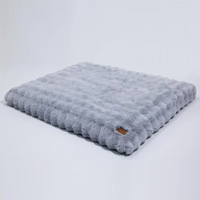 Zdjęcie produktu dla WISFOR legowisko ortopedyczne dla psa sofa dla psa kanapa dla psa poduszka dla dużych psów miejsce do spania, wodoodporny pokrowiec zdejmowany 3XL: 130x110x12cm, szary
