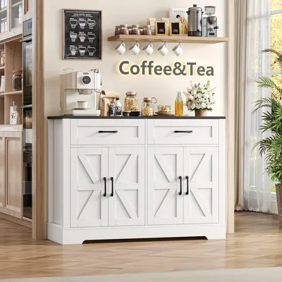 Productafbeelding van Dressoir - Sideboard - Buffetkast - Opbergkast - Ladekast - Modern Design - 120x40x87 cm - Hout & Spaanplaat