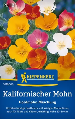 Produktbild von Kiepenkerl Blumensamen Kalifornischer Goldmohn Eschscholzia californica 120 Pflanzen