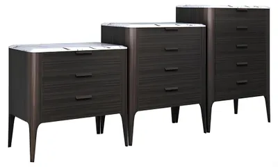 Zdjęcie produktu dla Designerska komoda kredens niska szafka półka salon abstrakcja