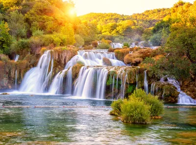 Produktbild von Papermoon VLIES Fototapete, Digitaldruck,  Wasserfall Skradinski Buk Kroatien (804)