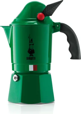 Obrázok produktu pre BIALETTI HLINÍKOVÝ ESPRESSO KOKER na 3 šálky Zelený espresso maker BREAK ALPINA