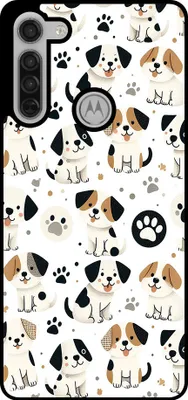 Produktbild von Smartphonica Phone Case Fit für Motorola Moto G8 mit Hund Druck - TPU zurück Abdeckung Fall Hund Design
