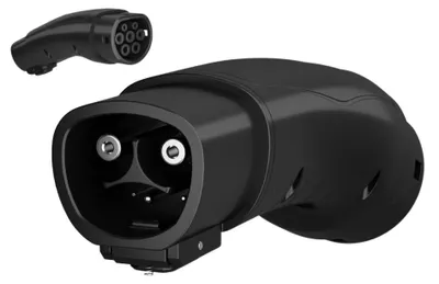 Produktbild von Voldt® NACS-auf-Typ-2-Adapter | 3-phasig | 16A | 11 kW | IP67 | Mode 3
