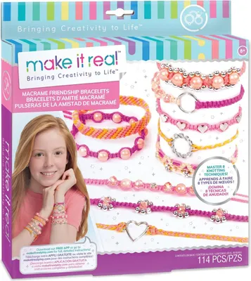 Immagine prodotto di Make It Real Set macramè fai da te "Braccialetti dell'amicizia"