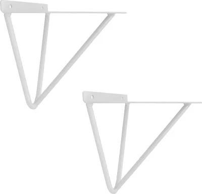 Immagine prodotto di Natural Goods Berlin mensola FHAIN, mensola, supporto per mensola, mensola a muro, mensola a muro, bianco, mensola da 160 a 200 mm, 2 pezzi