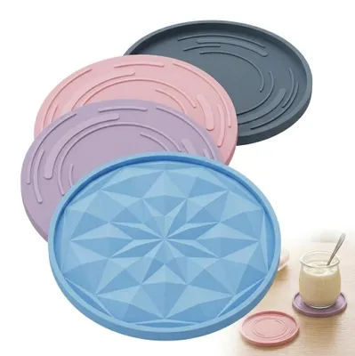 4 Silikondeckel für Joghurtbecher 500 g, luftdicht, BPA-frei