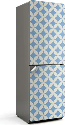Produktbild von Geometrisches Muster mit Ellipsen – Kühlschrank Aufkleber – Klebefolie Kühlschrank – Kühlschrank Nachbildung – Kühlschrankfolie selbstklebend – Küchen Nachbildungation – 60x180 cm