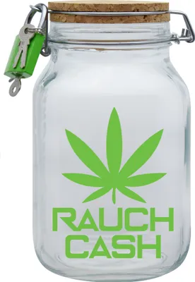 Produktbild von Spardose Geld Geschenk Ideen Rauch Cash Transparent Größe XL 2 Liter