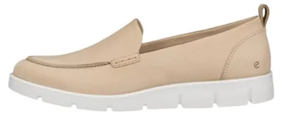 Produktbild von ECCO Damen Mokassins zum einfachen Hineinschlüpfen in Beige, geeignet für alle Jahreszeiten