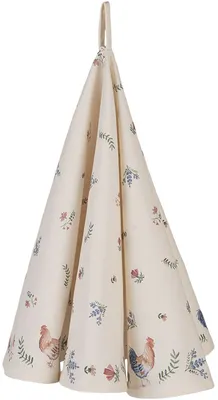 Imagen del producto de Toalla Clayre & Eef CAR48, color beige, diámetro 80 cm