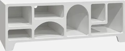 Immagine prodotto di Mobilie TV organico effetto legno bianco, 160cm, Bianco