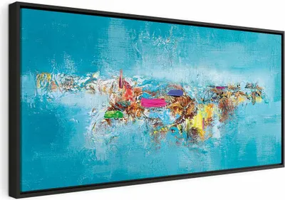 Produktbild von Italienischer Leinwand Leinwandbild - Paradise (1 Part) Wide 100x50 cm Abstrakt a-A-0414-b-a